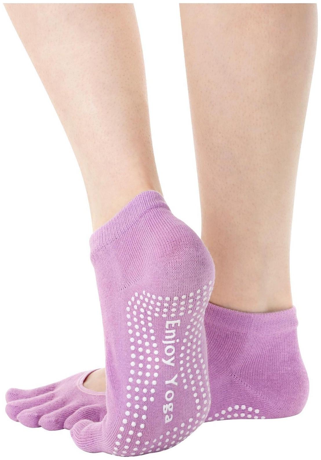 Носки для йоги Sangh, р. 36-39 см, цвет сиреневый