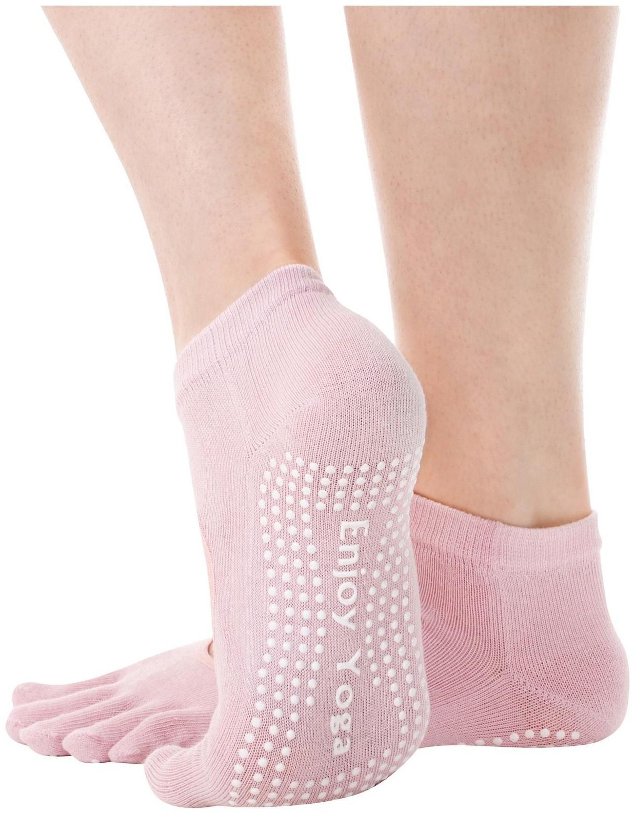 Носки для йоги Sangh, р. 36-39 см, цвет бледно-розовый