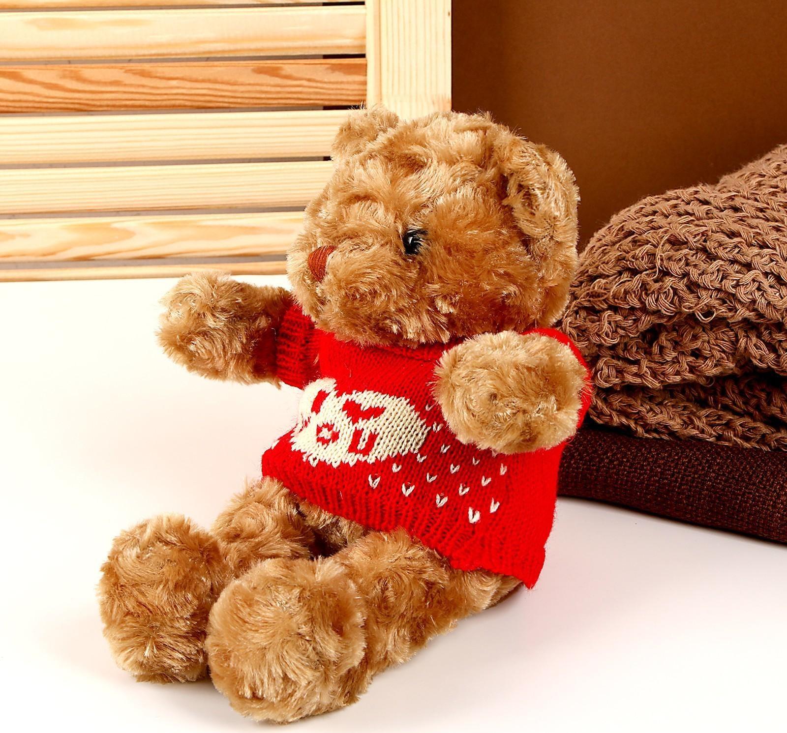 Мягкая игрушка «Мишка в футболке», цвета МИКС