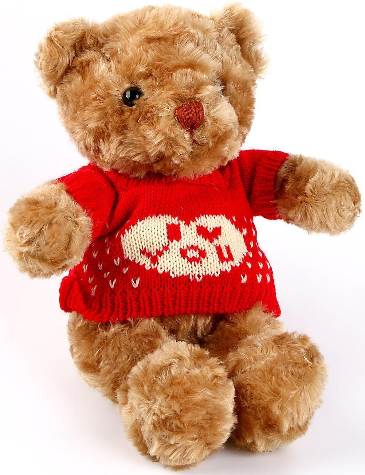 Мягкая игрушка «Мишка в футболке», цвета МИКС