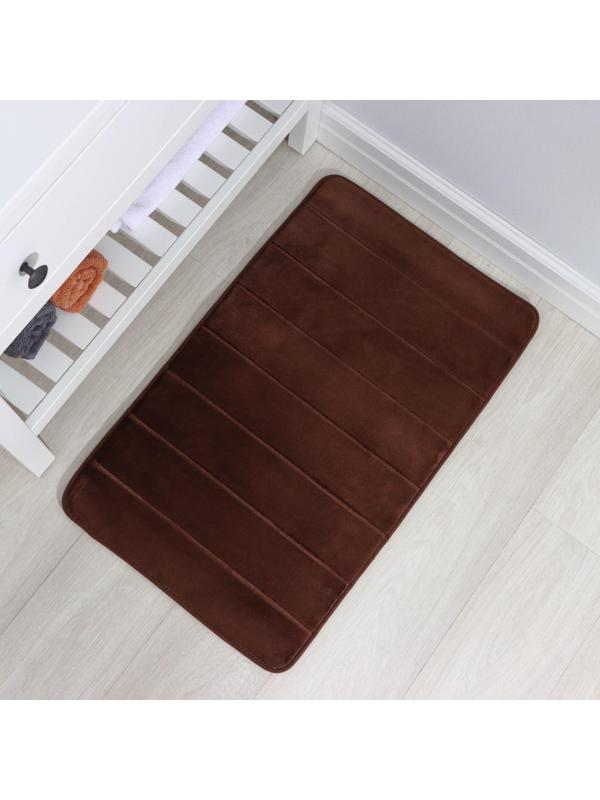 Коврик для дома с эффектом памяти SAVANNA Memory foam, 50×80 см, цвет коричневый