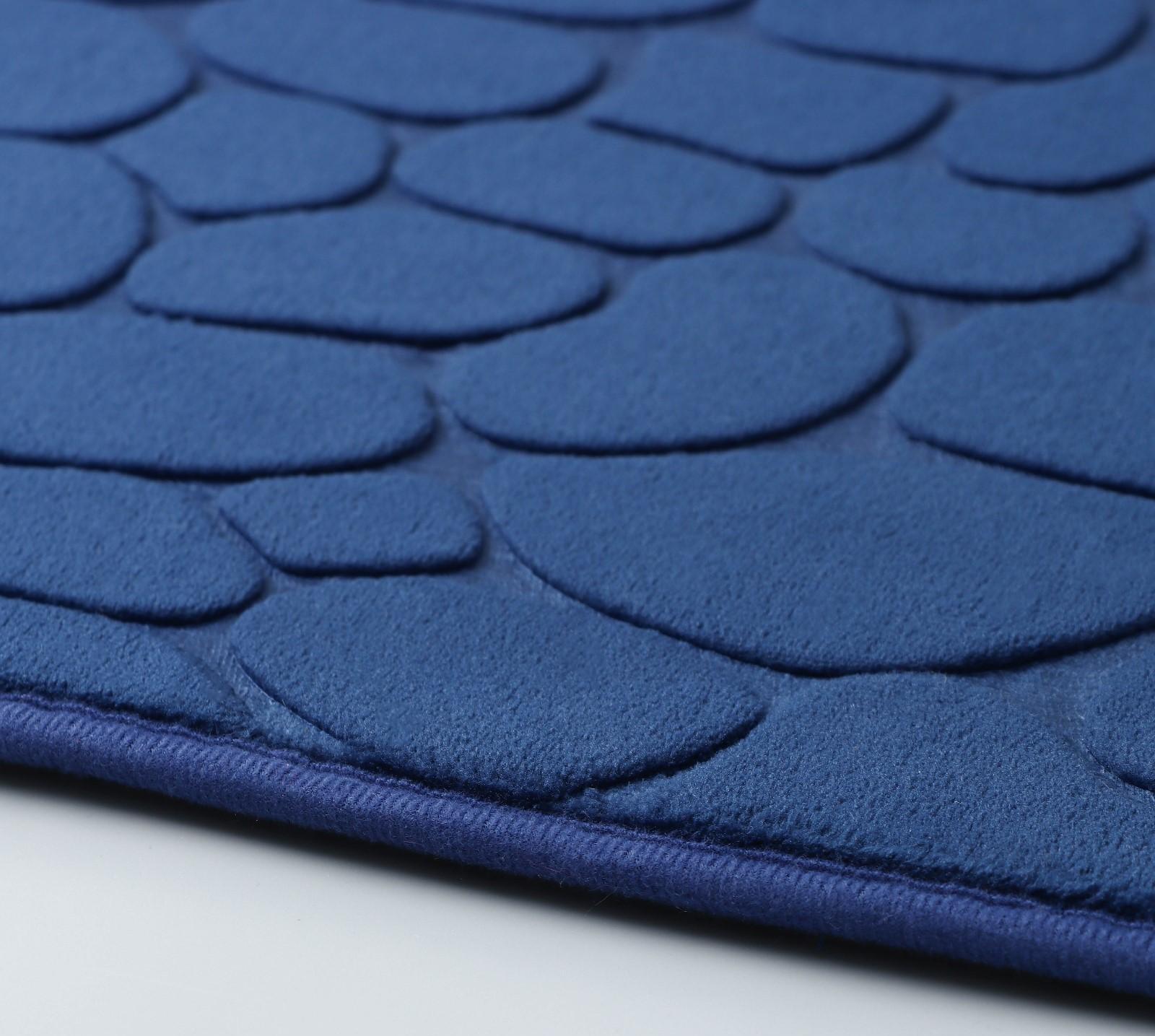 Коврик для дома с эффектом памяти SAVANNA Memory foam, 50×80 см, цвет тёмно-синий