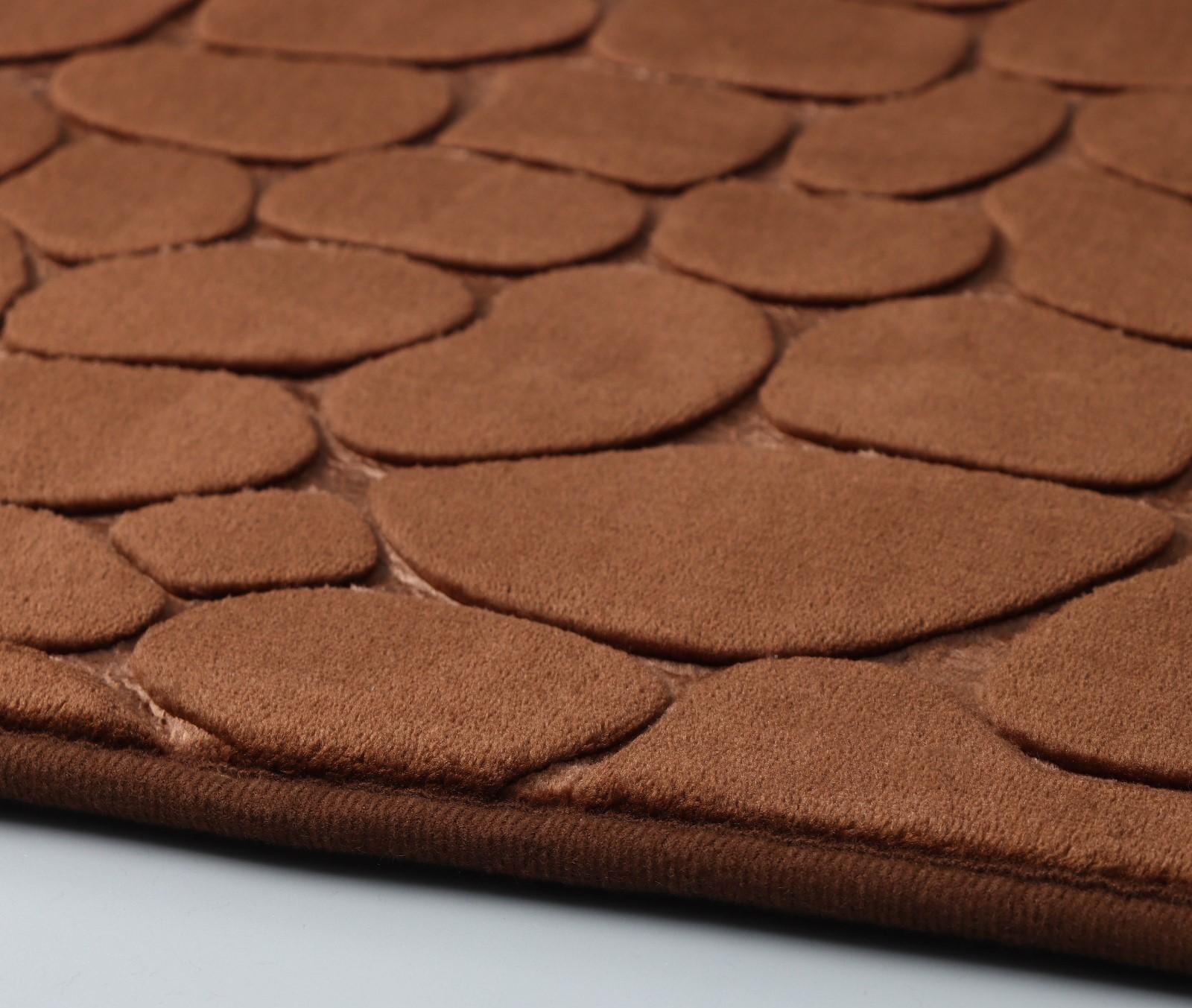 Коврик для дома с эффектом памяти SAVANNA Memory foam, 50×80 см, цвет коричневый