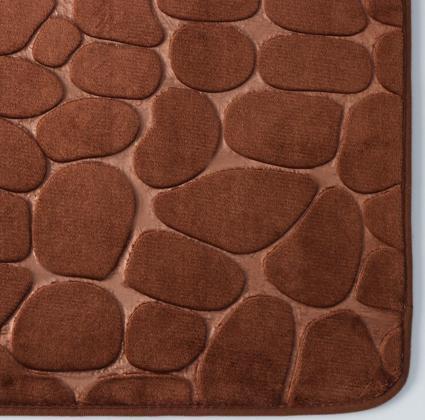 Коврик для дома с эффектом памяти SAVANNA Memory foam, 50×80 см, цвет коричневый