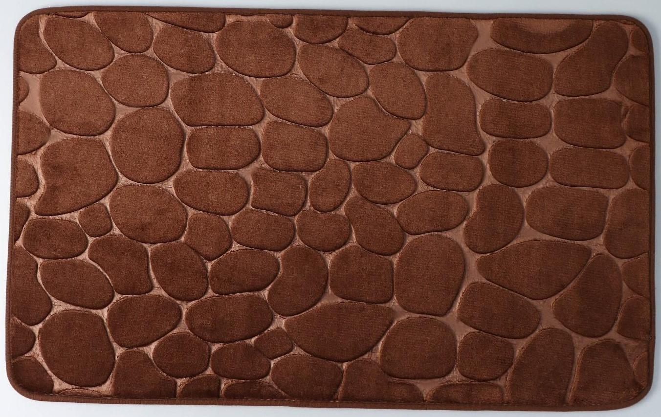Коврик для дома с эффектом памяти SAVANNA Memory foam, 50×80 см, цвет коричневый