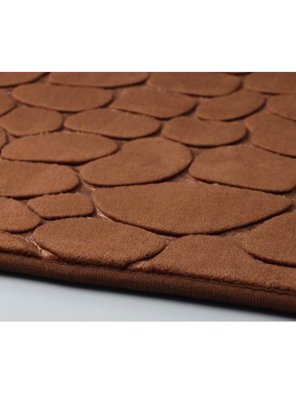 Коврик для дома с эффектом памяти SAVANNA Memory foam, 50×80 см, цвет коричневый