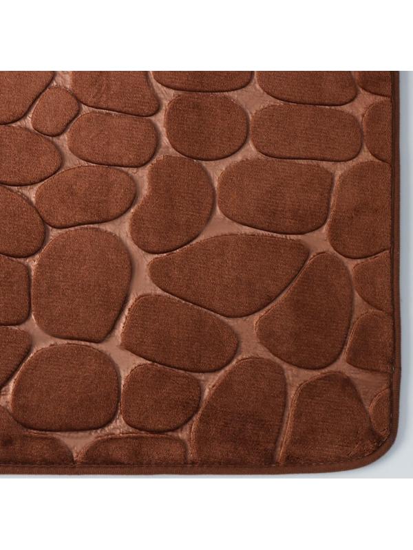 Коврик для дома с эффектом памяти SAVANNA Memory foam, 50×80 см, цвет коричневый