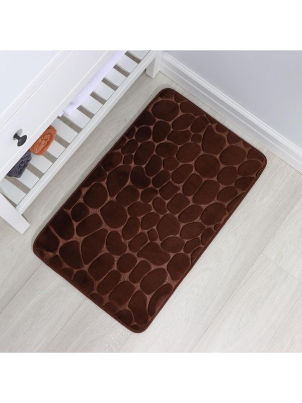 Коврик для дома с эффектом памяти SAVANNA Memory foam, 50×80 см, цвет коричневый