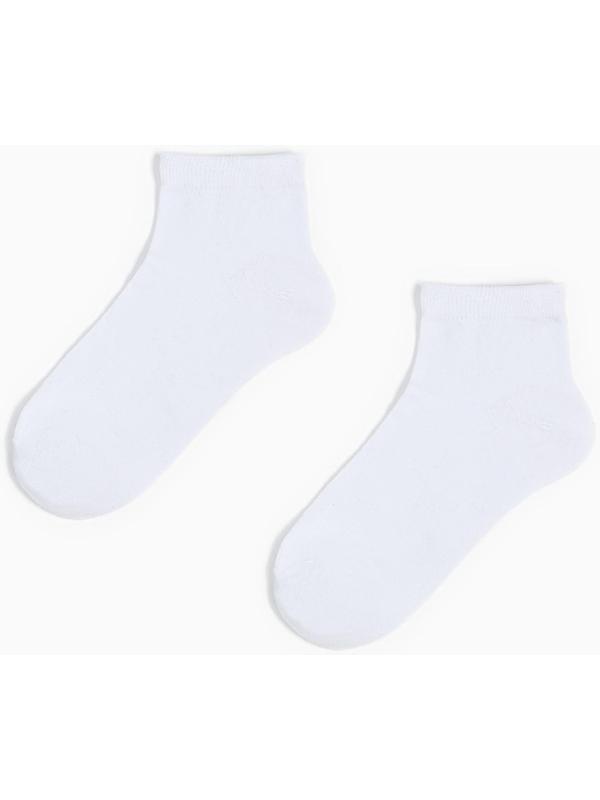 Носки укороченные, цвет белый, размер 31