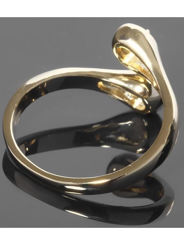 Основа для кольца родированная, 2 штифта, безразмерная, цвет золото