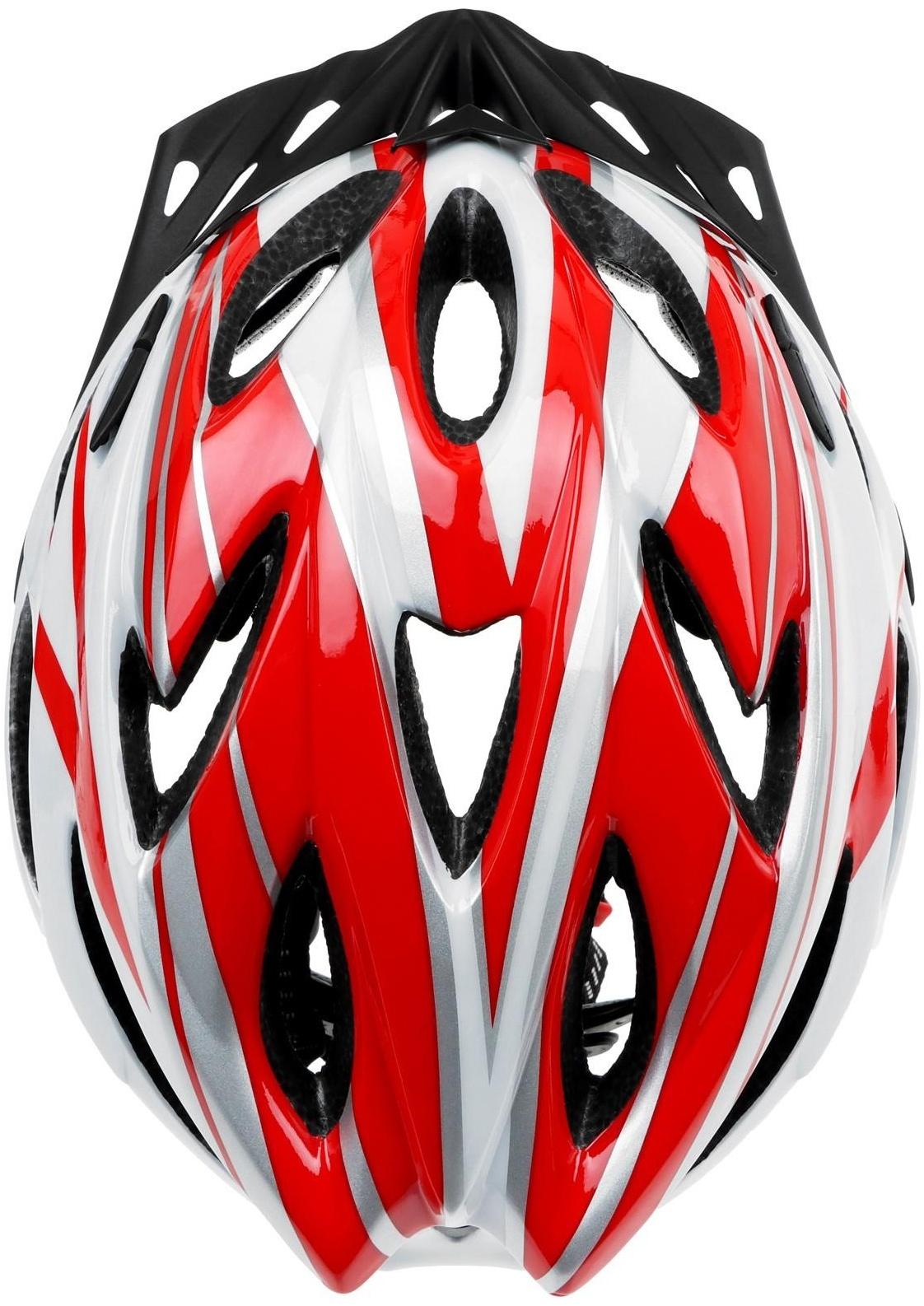 Шлем велосипедиста, размер L (56-63см), цвет красный