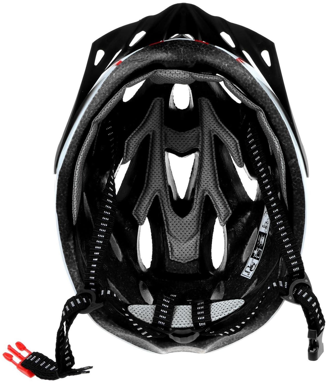 Шлем велосипедиста, размер L (56-63см), цвет красный