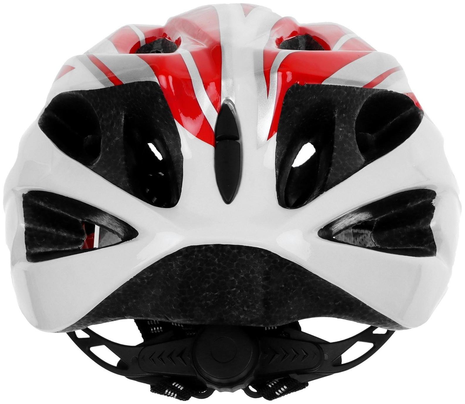 Шлем велосипедиста, размер L (56-63см), цвет красный