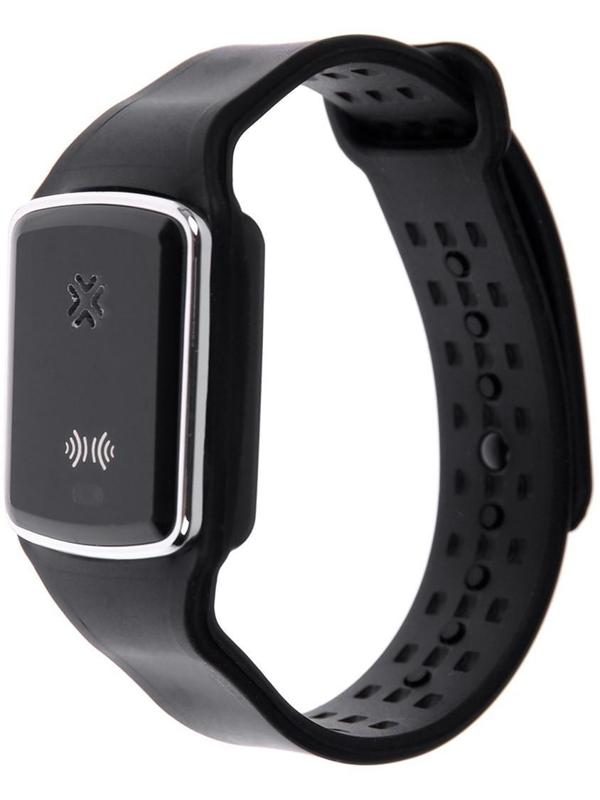 Отпугиватель комаров Luazon LRI-01, ультразвуковой, наручный, 10 м2, АКБ, 40 мАч, черный