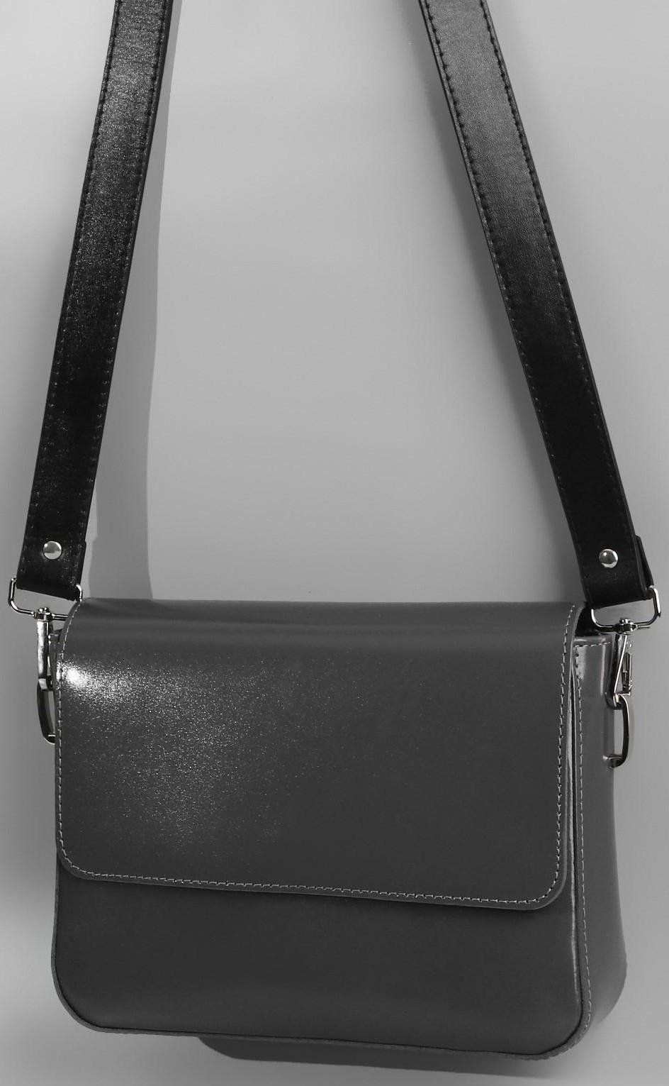 Ручка для сумки, с карабинами, 100 ± 1 см × 2,5 см, цвет чёрный