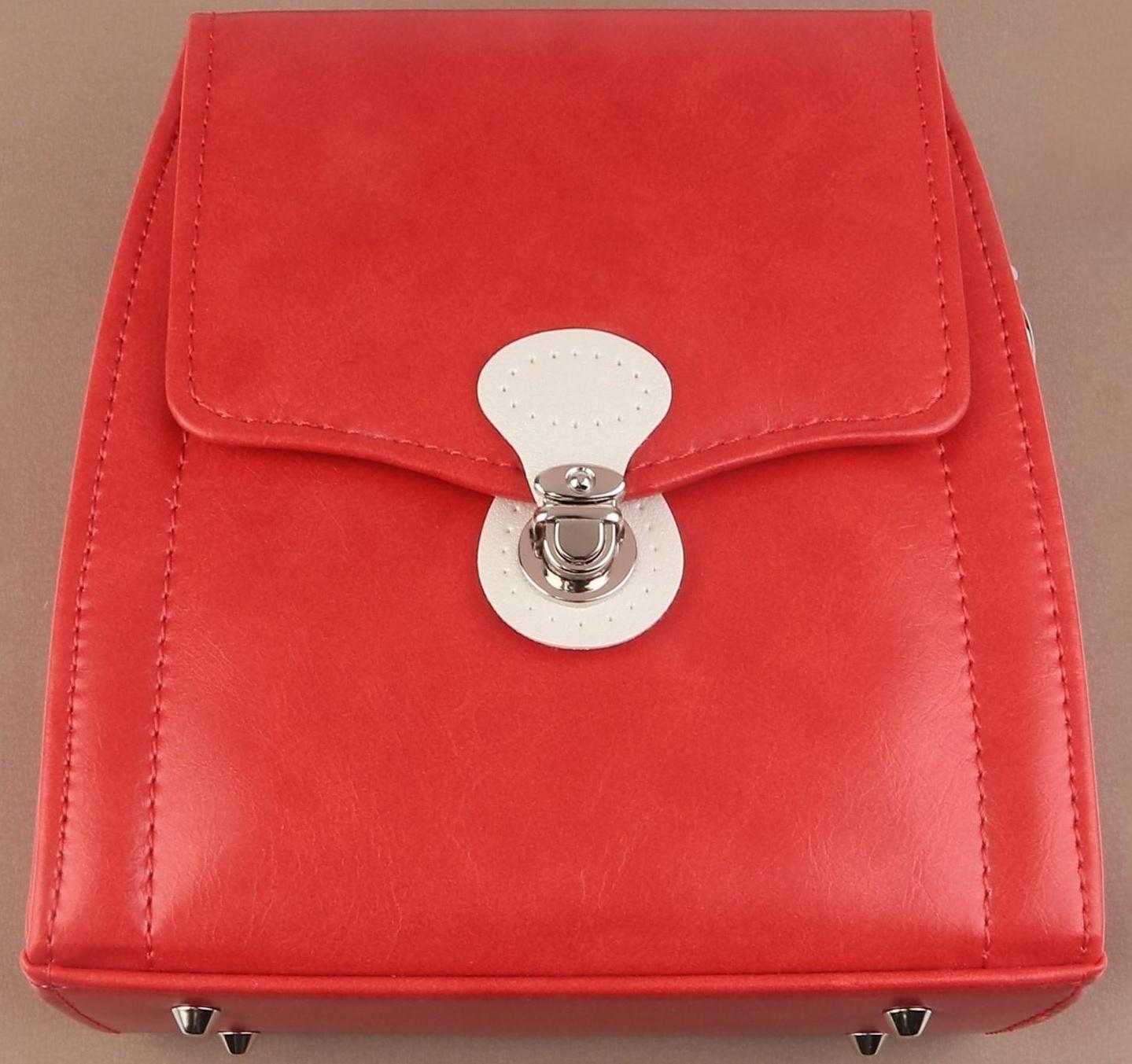 Застёжка для сумки, пришивная, 6 × 4 см, цвет белый