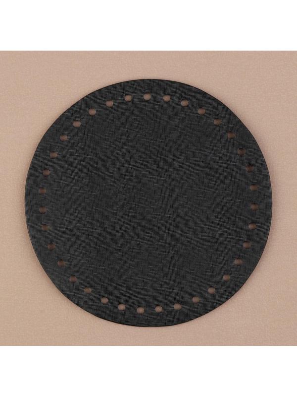 Донце для сумки, круглое, d = 18 × 0,3 см, цвет чёрный