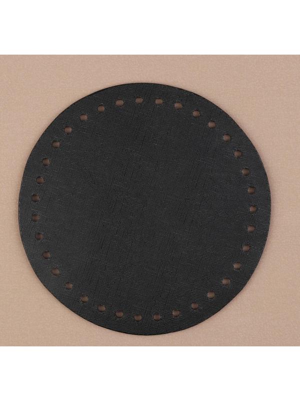 Донце для сумки, круглое, d = 18 × 0,3 см, цвет чёрный