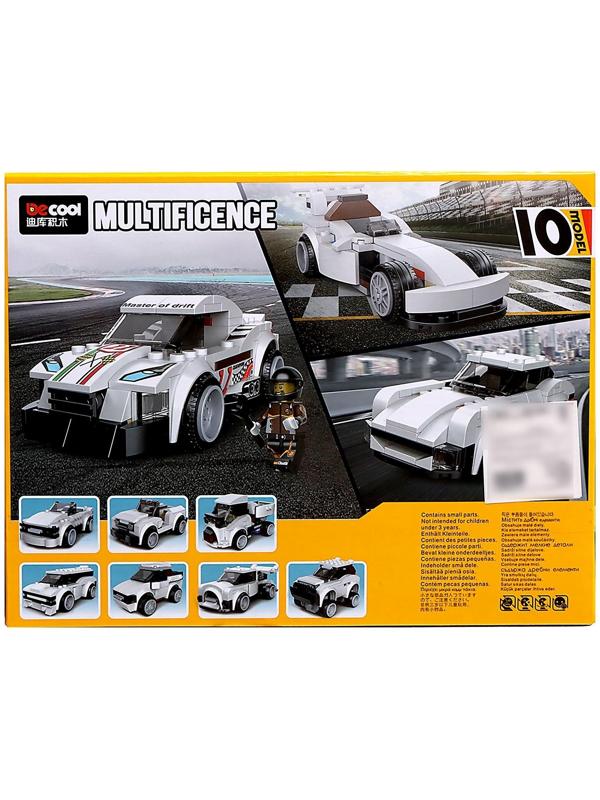 Конструктор блочный «Спорткар», 10 вариантов сборки, 181 деталь