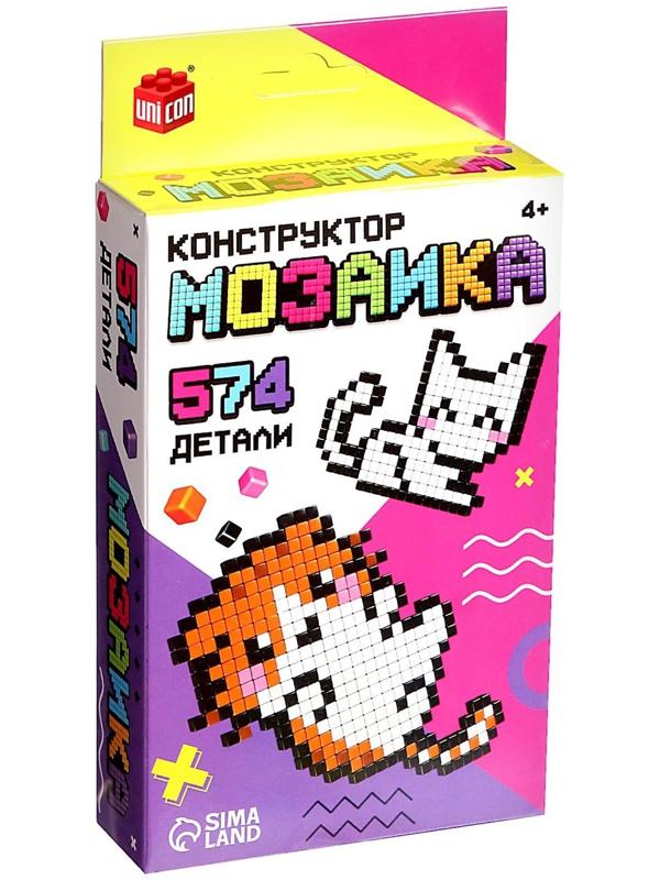 Конструктор мозаика «Pixi. Котики», 574 детали