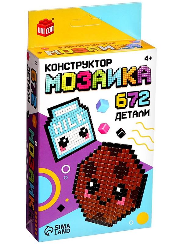 Конструктор мозаика «Pixi. Печенька», 672 детали