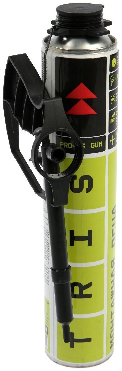Пена монтажная Tris PRO-65 GUN, профессиональная, с пистолетом, 1000 мл