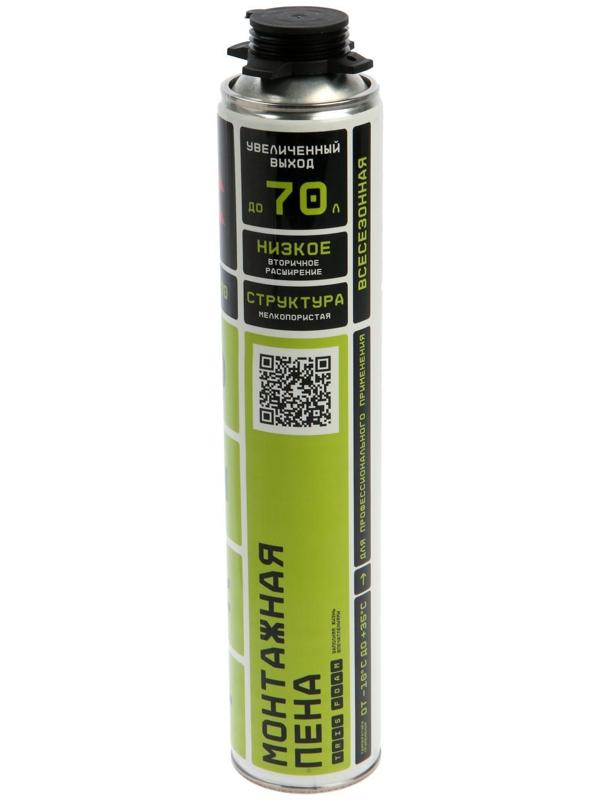 Пена монтажная Tris PRO-70, пистолетная, профессиональная, 1000 мл