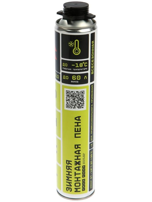 Пена монтажная Tris PRO-COLD, пистолетная, зимняя, 1000 мл