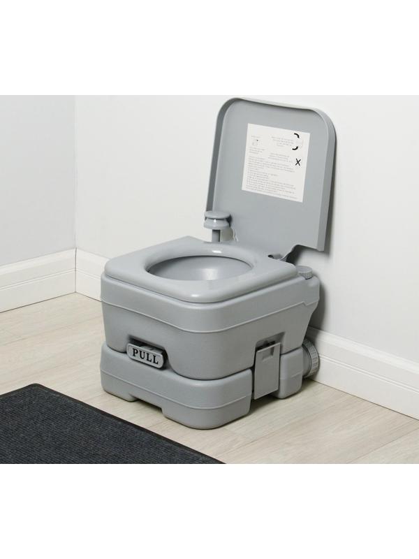 Биотуалет жидкостный, 10 л, съёмный бак, Greengo