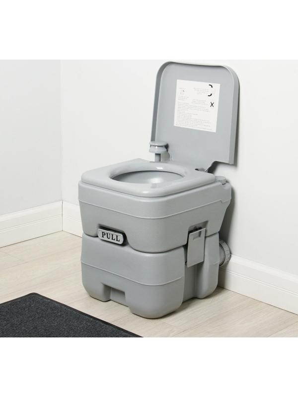 Биотуалет жидкостный, 20 л, съёмный бак, Greengo