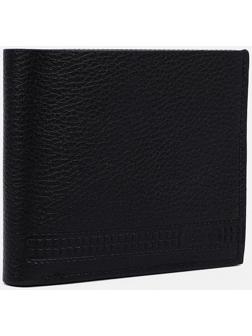 Портмоне без застёжки, отдел для монет, для карт, цвет чёрный