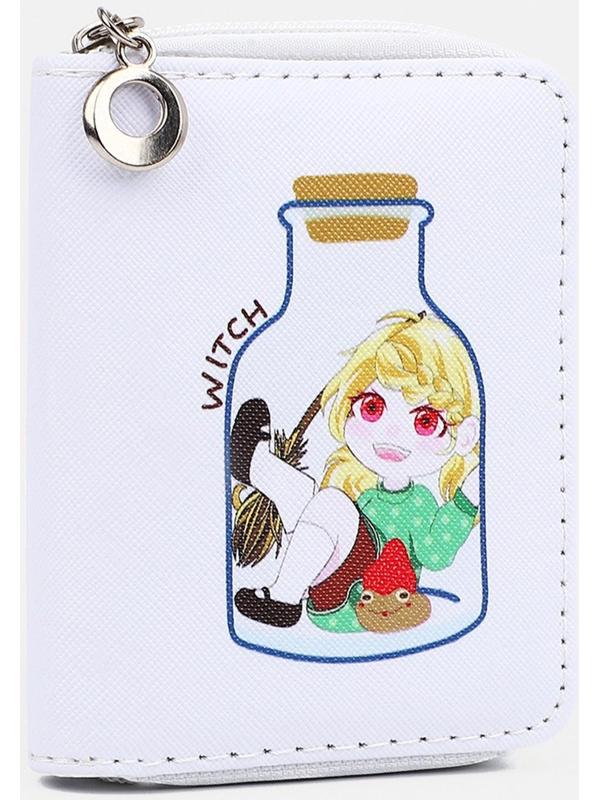 Кошелёк детский на молнии, цвет белый