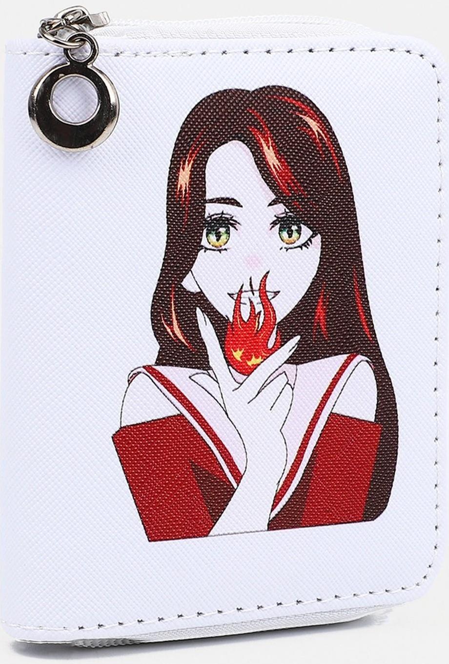 Кошелёк детский на молнии, цвет белый