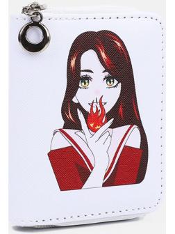 Кошелёк детский на молнии, цвет белый