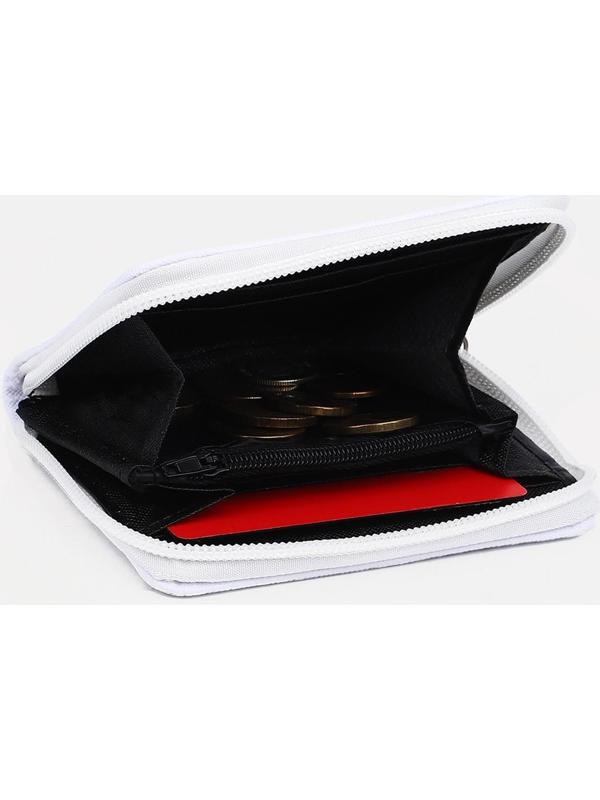 Кошелёк детский на молнии, цвет белый