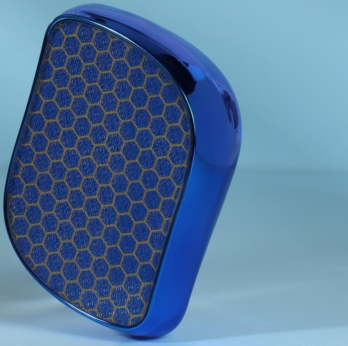 Стеклянная нано-тёрка для ног, 9 × 6,5 × 3 см, в картонной коробке, цвет синий