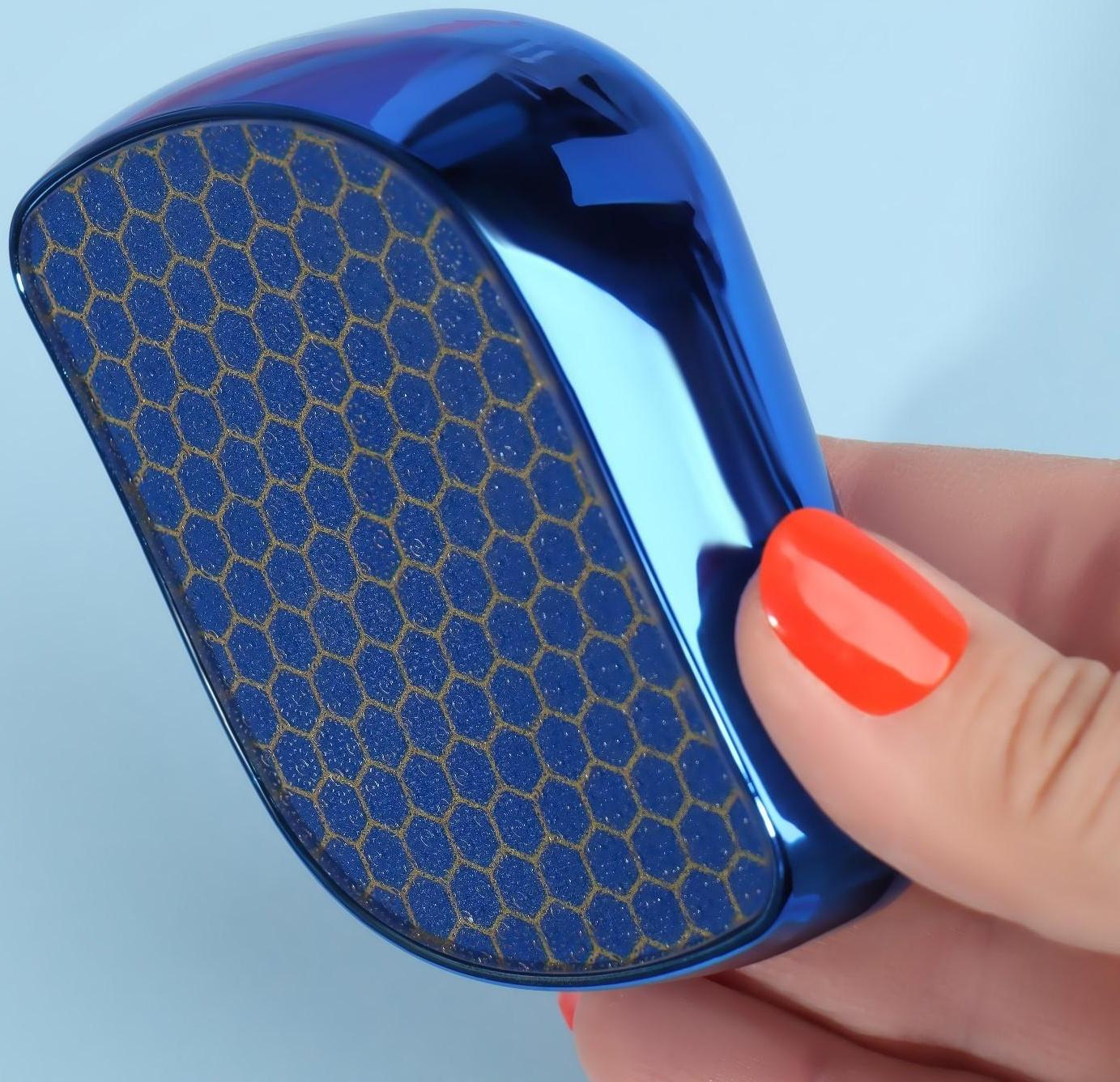 Стеклянная нано-тёрка для ног, 9 × 6,5 × 3 см, в картонной коробке, цвет синий