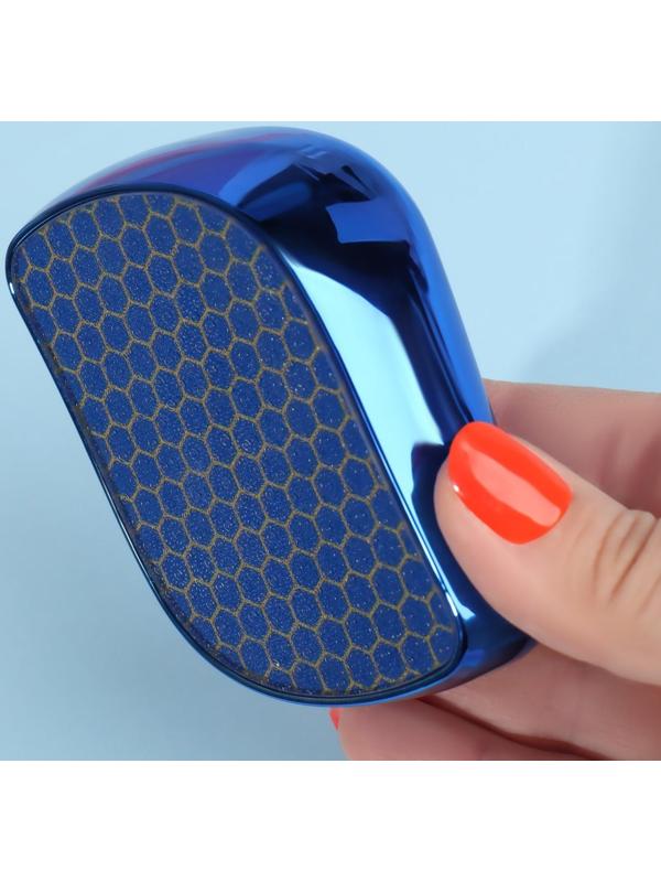Стеклянная нано-тёрка для ног, 9 × 6,5 × 3 см, в картонной коробке, цвет синий