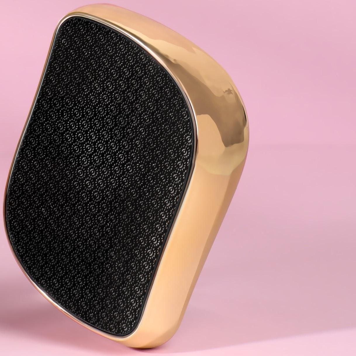 Стеклянная нано-тёрка для ног, 9 × 6,5 × 3 см, в картонной коробке, цвет золотистый