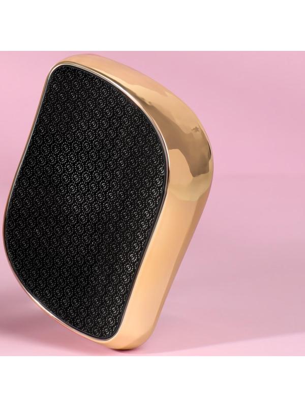 Стеклянная нано-тёрка для ног, 9 × 6,5 × 3 см, в картонной коробке, цвет золотистый