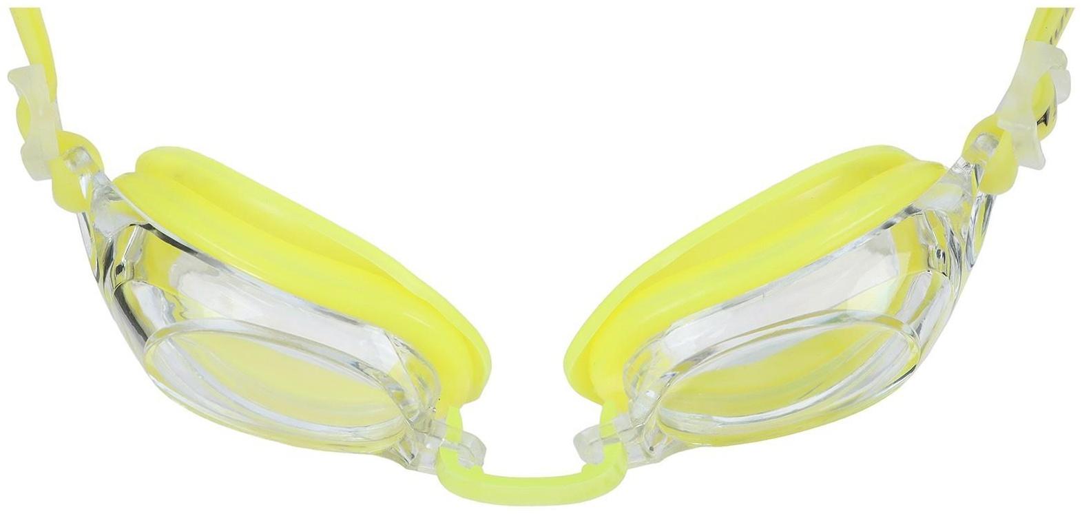 Очки для плавания, детские + беруши, цвет жёлтый
