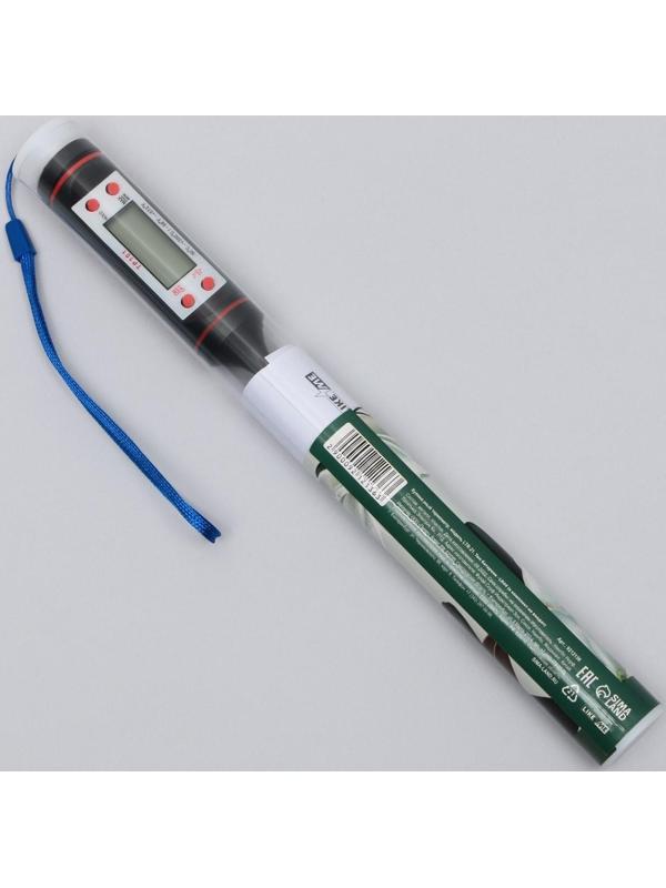 Кулинарный термометр «Живи со вкусом», чёрный