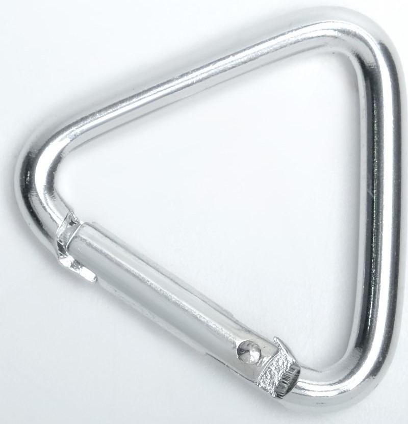 Карабин треугольник, 4см, микс