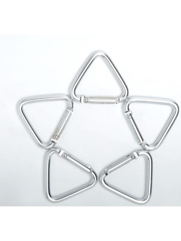 Карабин треугольник, 4см, микс