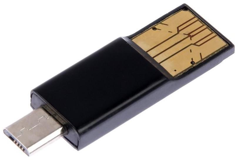 Картхолдер для сим-карт LuazON, картридер, скрепка, 3 сим переходника, чёрный