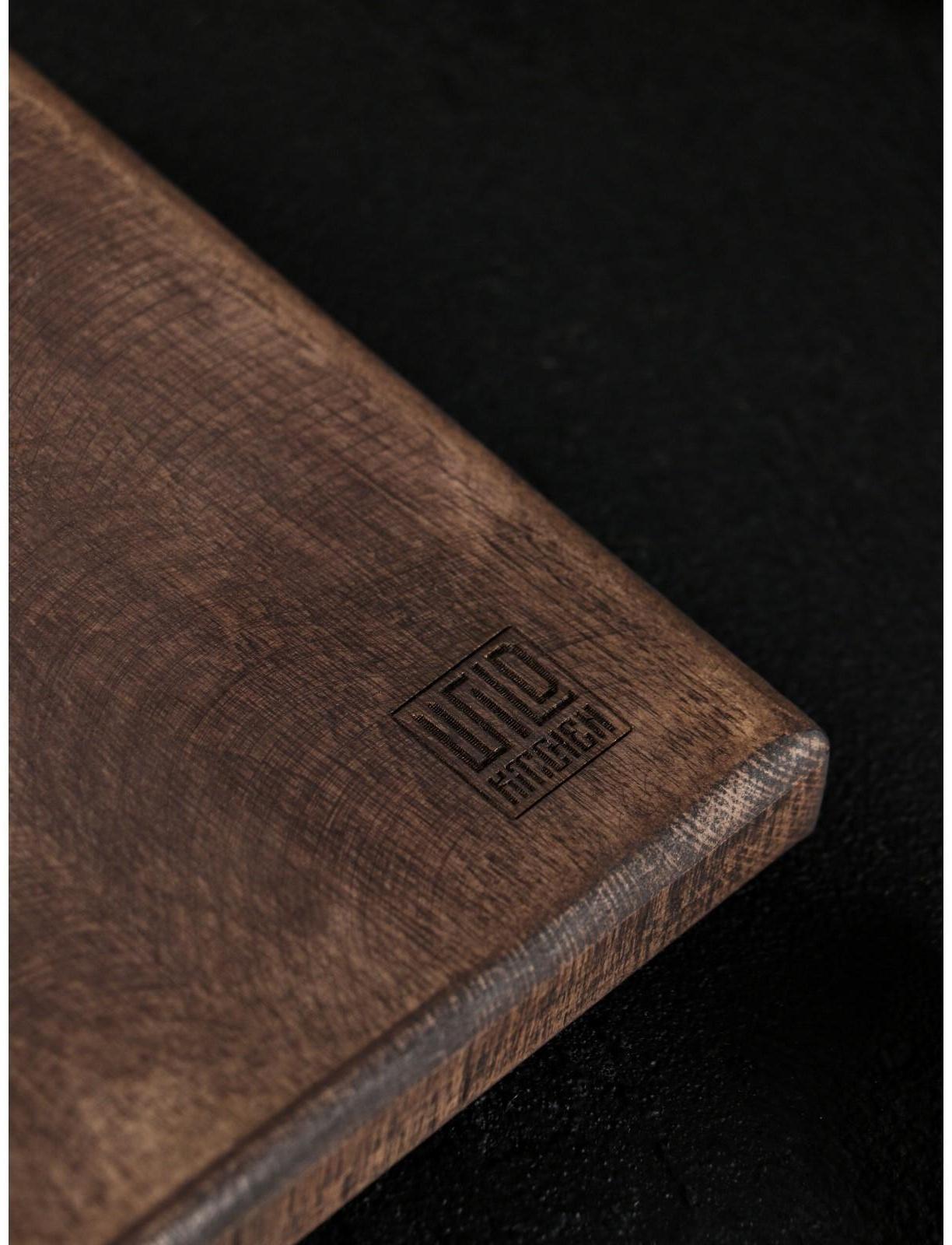 Разделочная доска для подачи Wild Kitchen, 26×22×2.5 см, граб темный