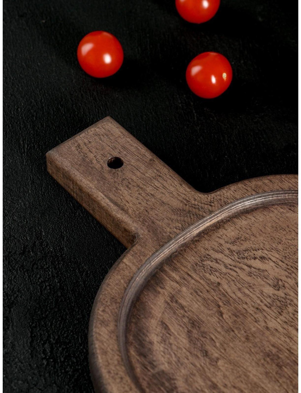 Разделочная доска для подачи Wild Kitchen, 32×19×2.5 см, граб темный