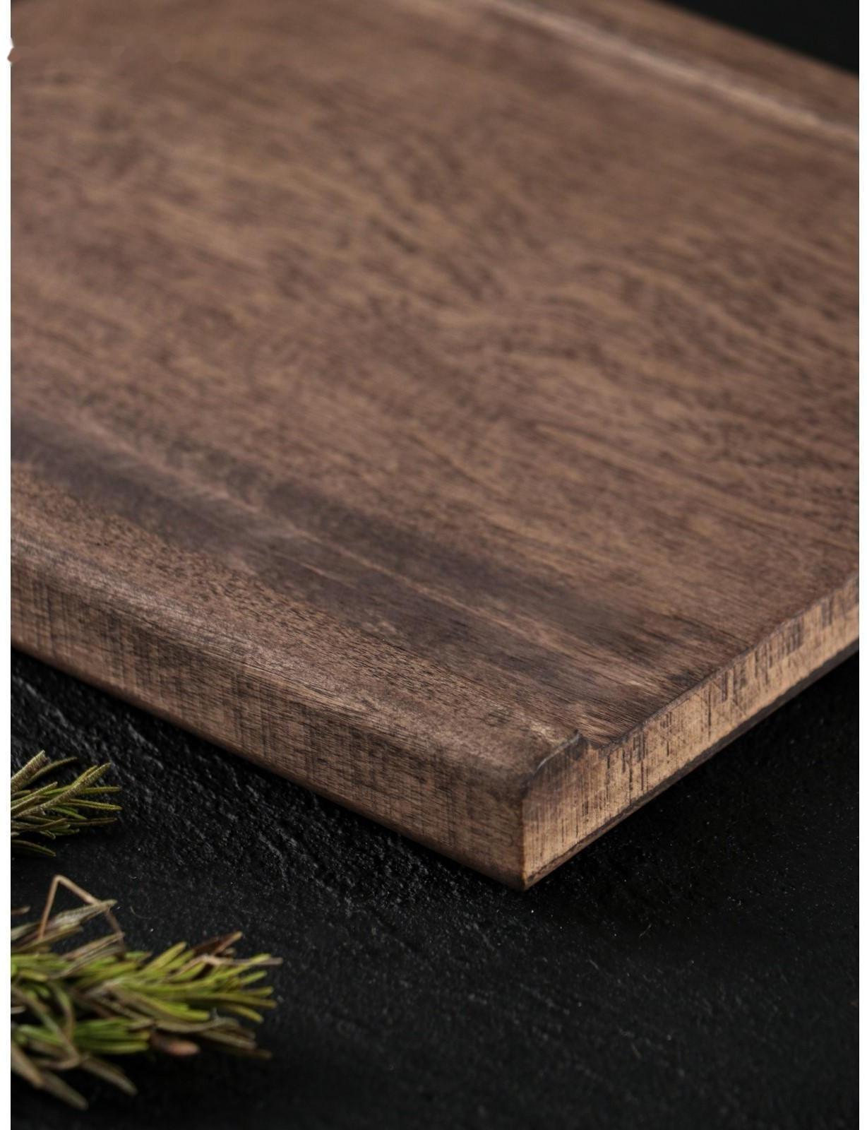 Разделочная доска для подачи Wild Kitchen, 32×19×2.5 см, граб темный