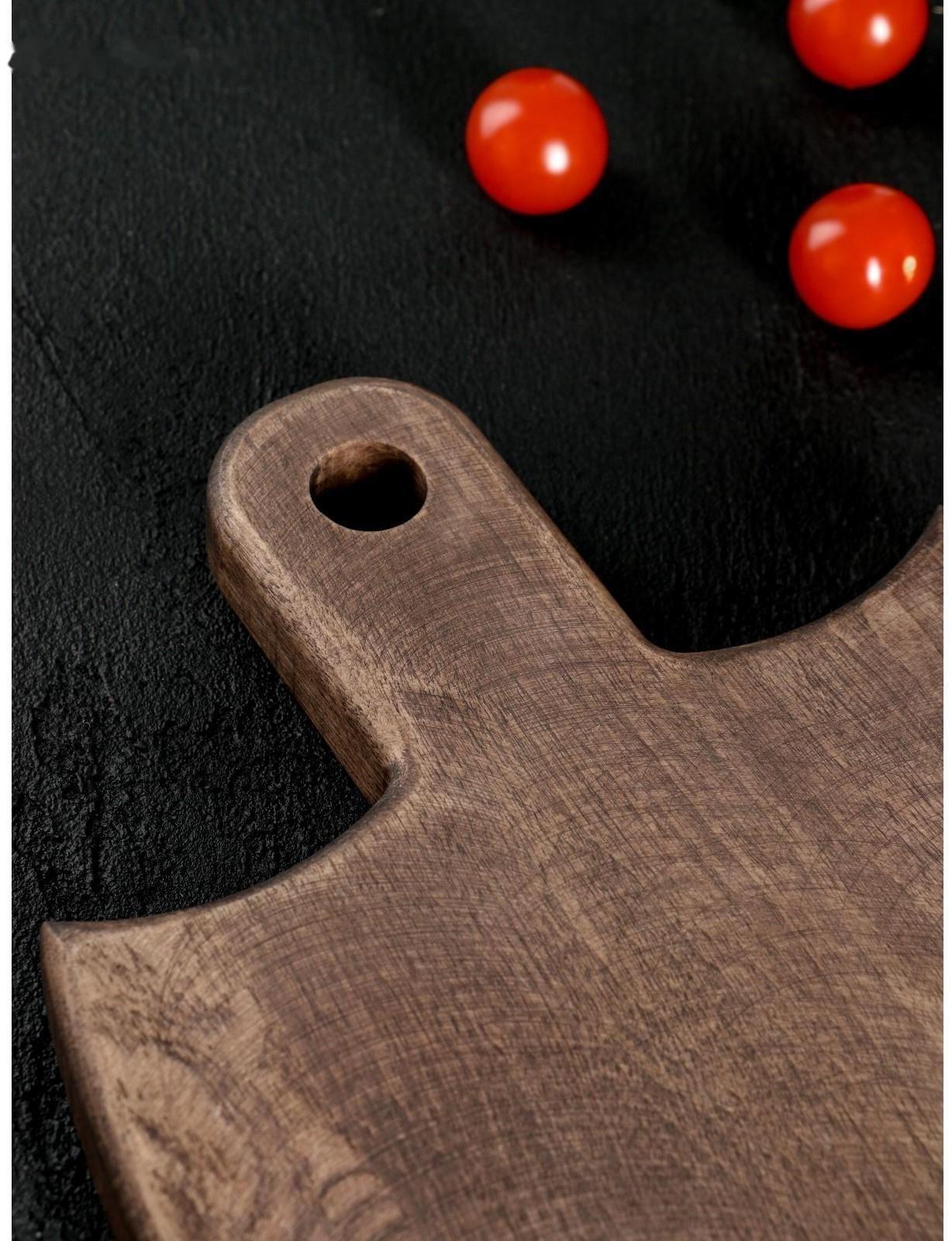 Разделочная доска для подачи Wild Kitchen, 23×20×2.5 см, граб темный