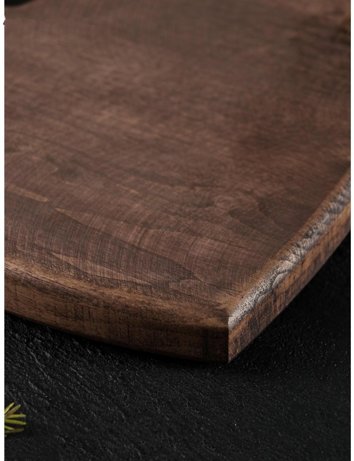 Разделочная доска для подачи Wild Kitchen, 23×20×2.5 см, граб темный